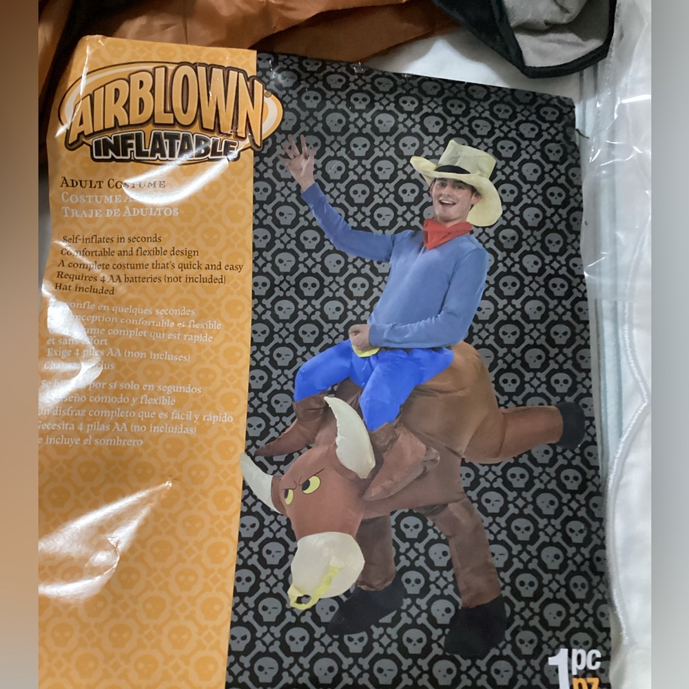 Rodeo cowboy inflatable Halloween costume